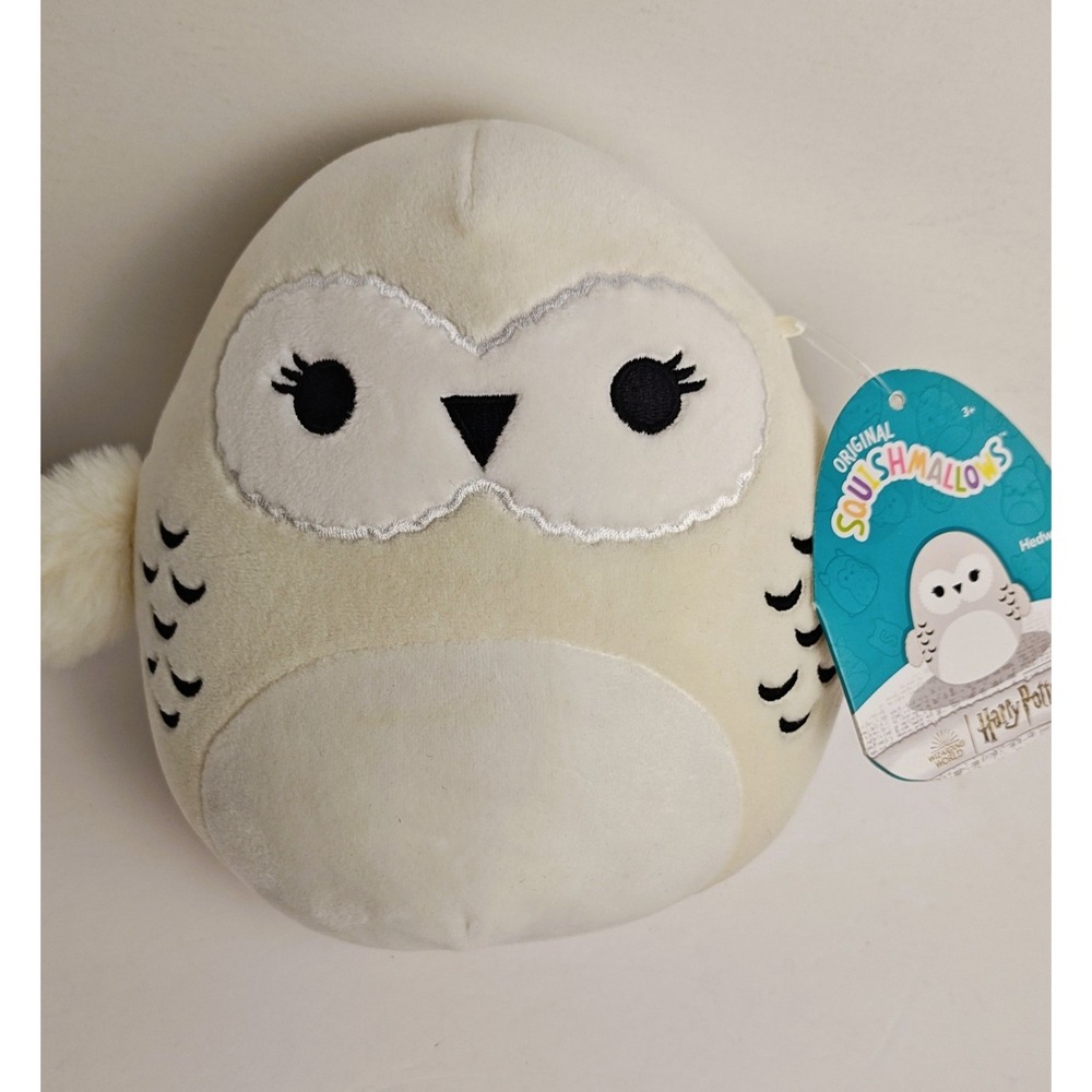 Squishmallows Hedwig the Owl Harry Potter 8 Inch White Plush NWT